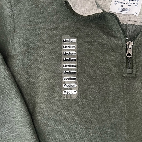Mens Champion Half zip Pullover Sweatshirt NWT - Picture 3 of 4